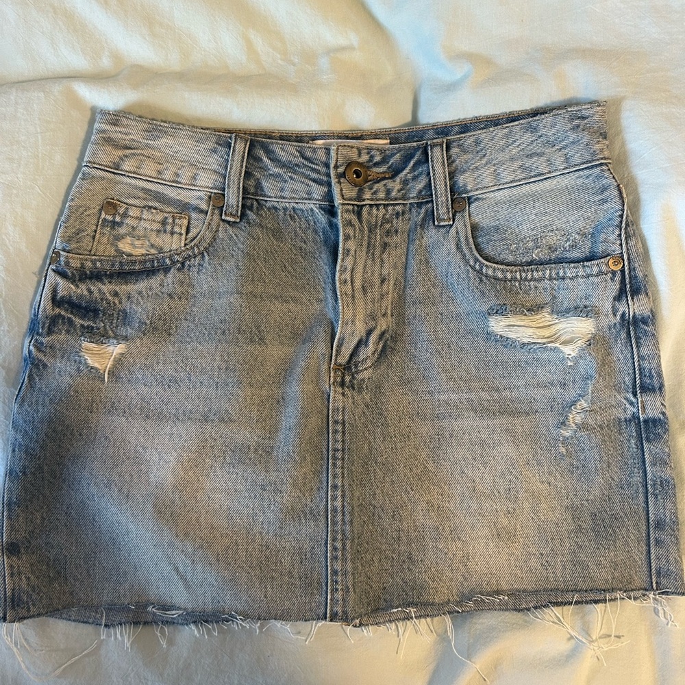 Mini denim Pistola skirt